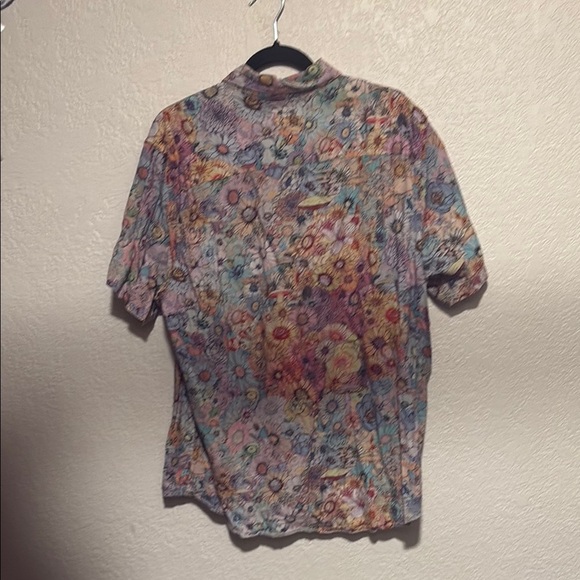 #RVCA Multicolor Floral Casual Button Down Shirt - Picture 3 of 3